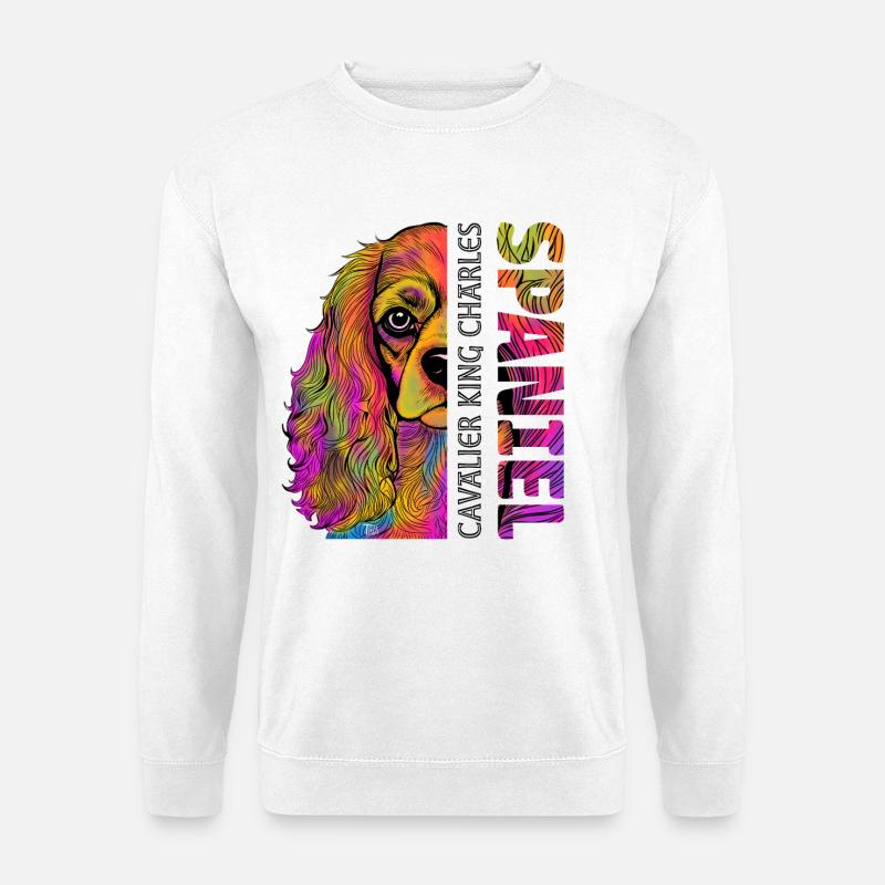 Cavalier King Charles Spaniel - Unisex Pullover - Weiß