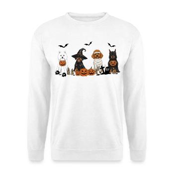 Hunde-Halloween - Unisex Pullover - Weiß - Vorne