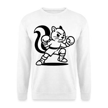 Boxer Squirrel - Unisex Sweatshirt - white - Front