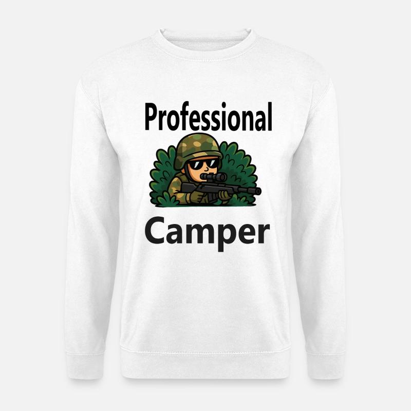 Professional Gamer Camper - Unisex Pullover - Weiß