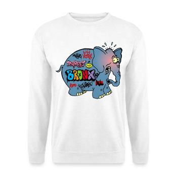 Verschlagwortet mit Elefant - Unisex Pullover - Weiß - Vorne