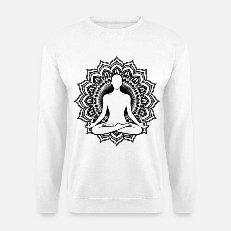 Spirituelle energie chakra - Unisex Pullover - Weiß
