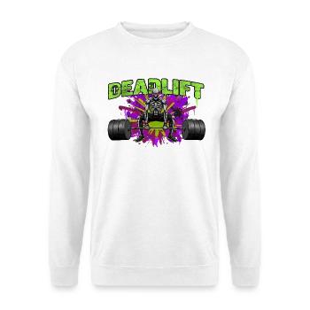 Deadlift Skeleton Kraft_Dark Art - Unisex Pullover - Weiß - Vorne