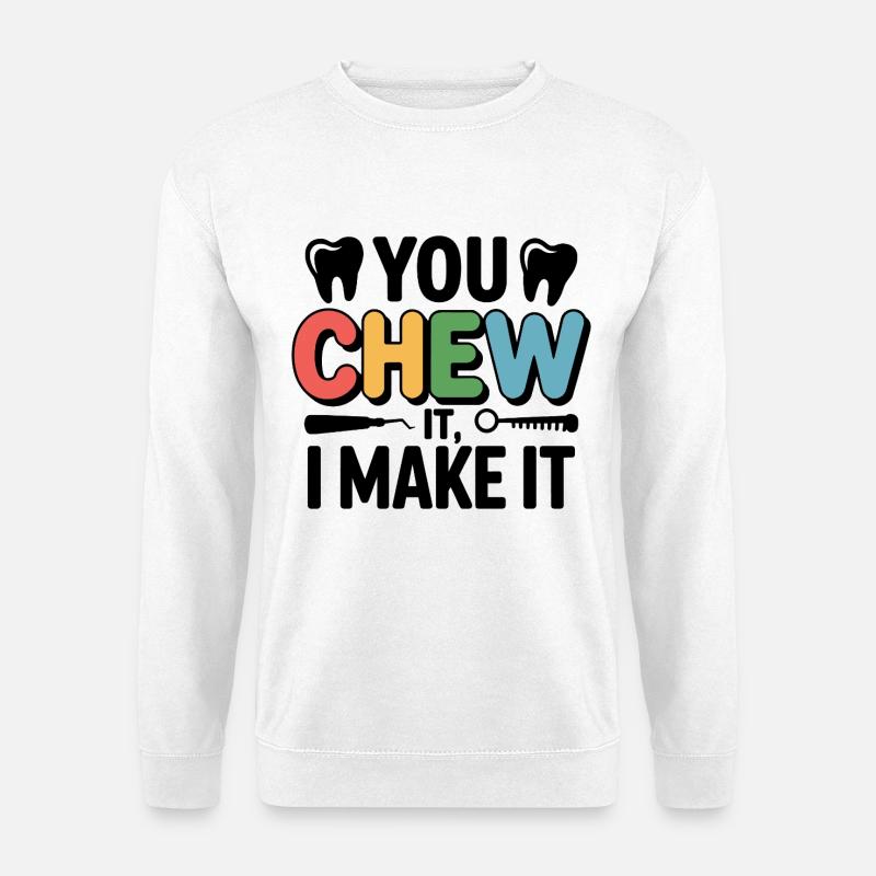 Dental Lab Technician Precision  - Unisex Sweatshirt - white