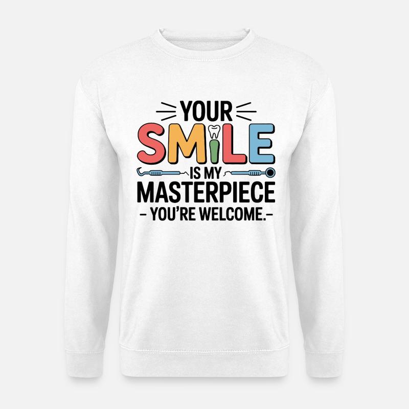 Dental Lab Technician Bridge Work  - Unisex Sweatshirt - white
