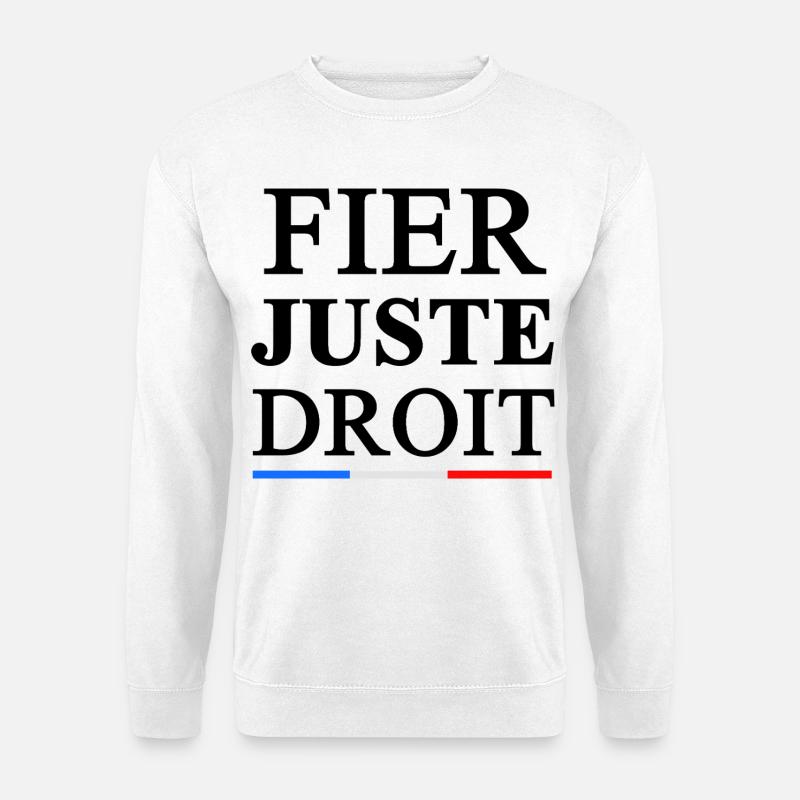 FIER_JUSTE_DROIT - Unisex Pullover - Weiß
