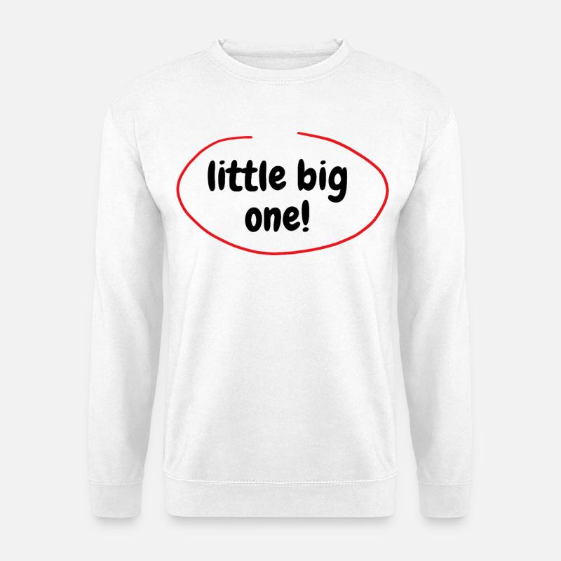 Klein - groß - Unisex Pullover - Weiß