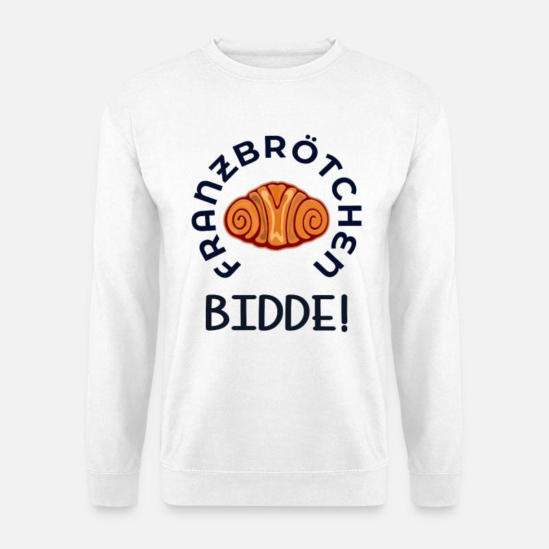 FRANZBRÖTCHEN BITTE HAMBURG - Unisex Pullover - Weiß