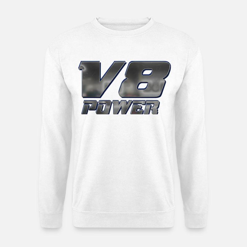 V8-Leistung - Unisex Pullover - Weiß