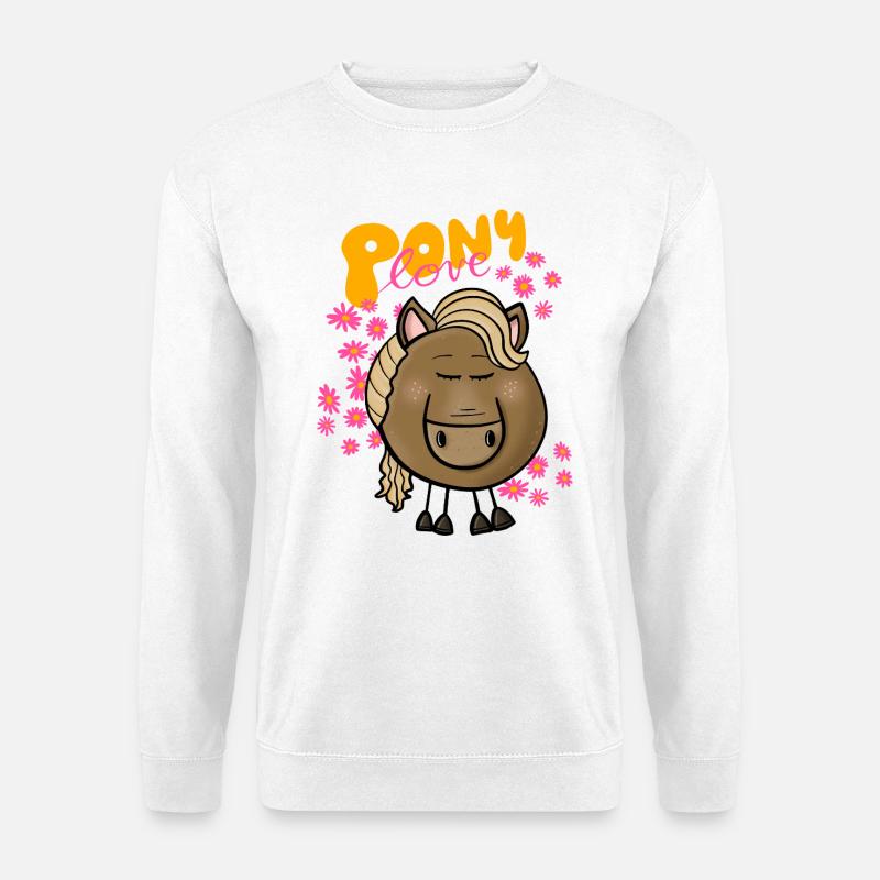 Pony Liebe - Unisex Pullover - Weiß
