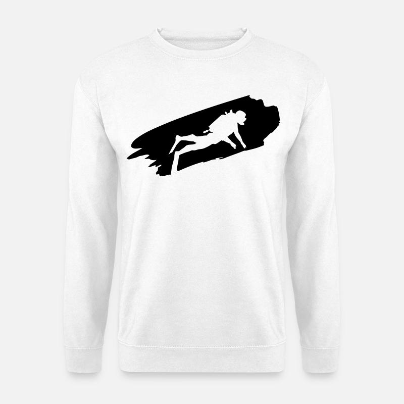 Taucher - Tauchen - Tauch Geschenke - Unisex Pullover - Weiß