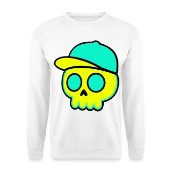 Casquette fluo Streetwear - Sweat-shirt Unisexe - blanc - Devant