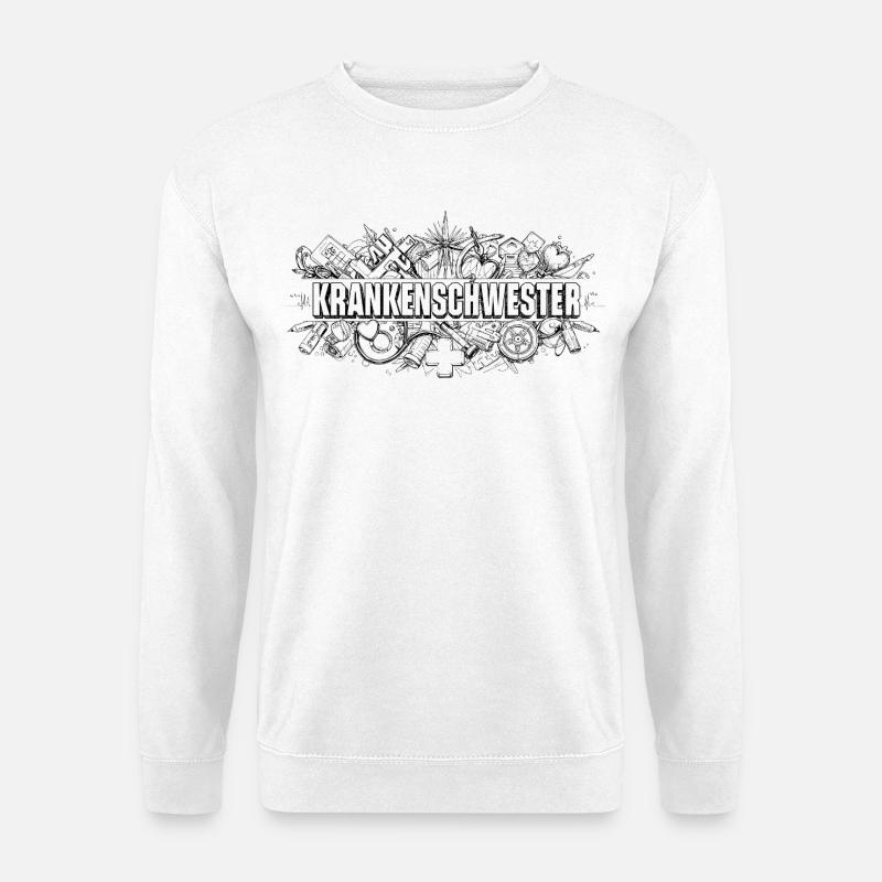 Krankenschwester - Unisex Pullover - Weiß