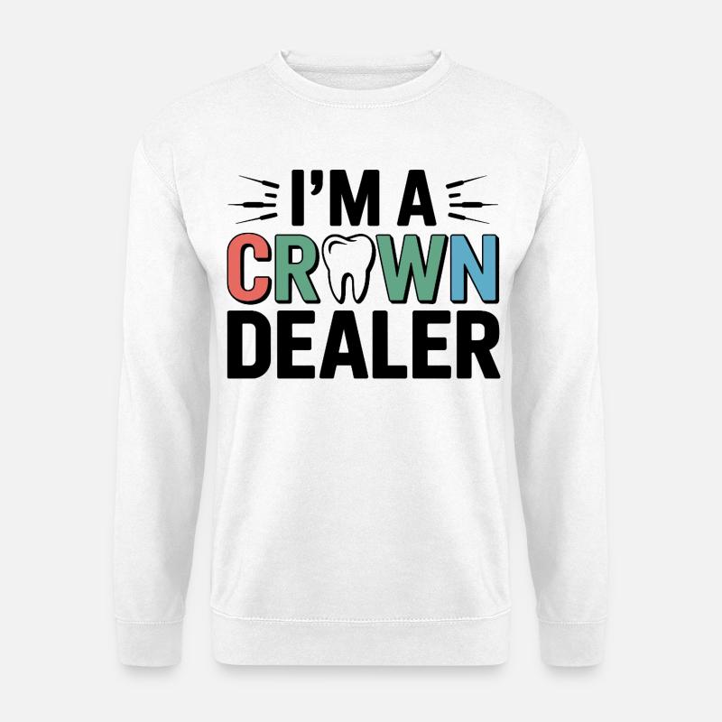  Dental Lab Technician Tools Design  - Unisex Sweatshirt - white