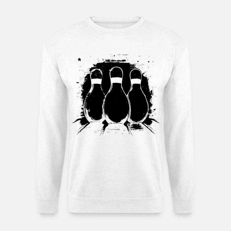Bowling Graphics - Unisex Sweatshirt - white