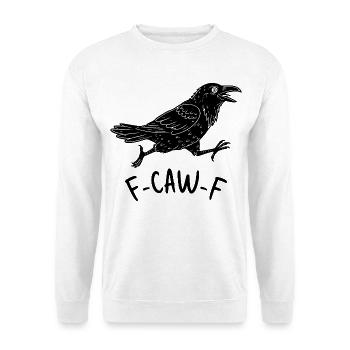 F-CAW-F Rabe - Unisex Pullover - Weiß - Vorne