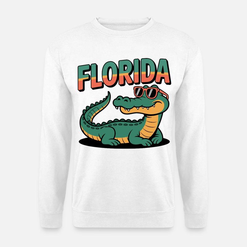Florida Alligator - Unisex Pullover - Weiß