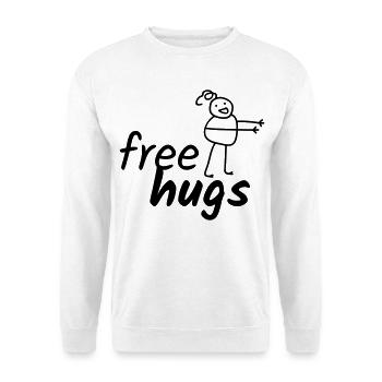 Câlins gratuits - Sweat-shirt Unisexe - blanc - Devant