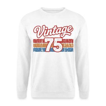 Vintage 75 Retro Design 70s - Unisex Sweatshirt - white - Front