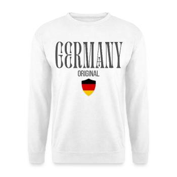 Drapeau de l’Allemagne, fabriqué en Allemagne - Sweat-shirt Unisexe - blanc - Devant