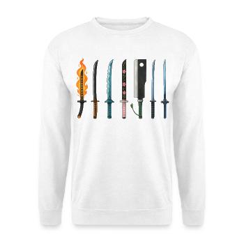 Anime Swords Collection Design - Unisex Sweatshirt - white - Front