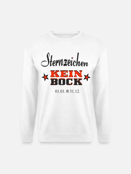 Sternchen Kein Bock Jahreskalender - Unisex Pullover - Weiß