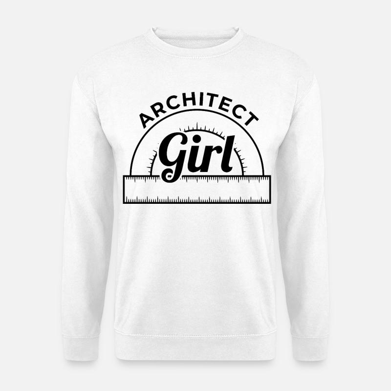 Architekt Mädchen - Unisex Pullover - Weiß