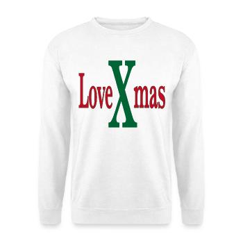 Logo festif LoveXmas - Sweat-shirt Unisexe - blanc - Devant