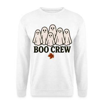 Boo Crew drôle disant Halloween Costume - Sweat-shirt Unisexe - blanc - Devant