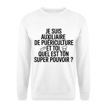 Childcare Assistant My Super Power - Unisex Sweatshirt - white - Front