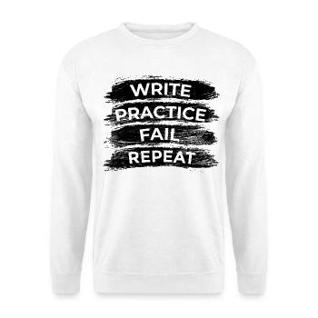Motivierendes Trompeten Zitat - Unisex Pullover - Weiß - Vorne