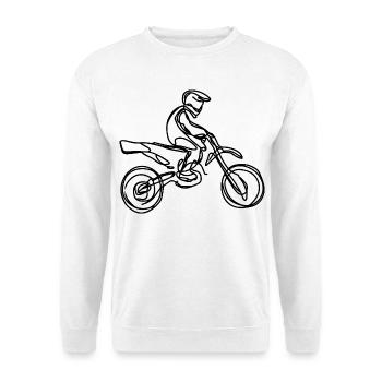Motocross riders - Unisex Sweatshirt - white - Front