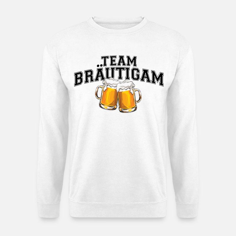 JGA Junggesellenabschied - Team Bräutigam - Unisex Pullover - Weiß