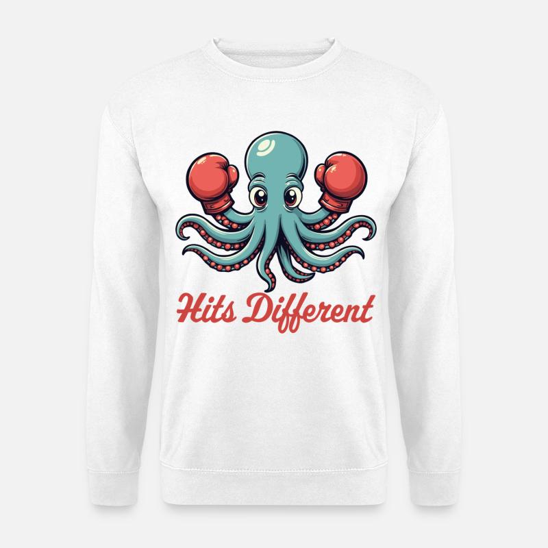 Hits Different - Unisex Sweatshirt - white