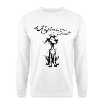 Royalty Dog - A Kingdom for a Treat! - Unisex Sweatshirt - white - Front