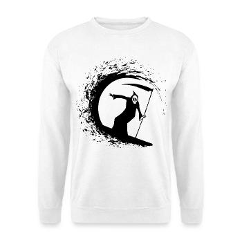 Death and surfing - Unisex Sweatshirt - white - Front
