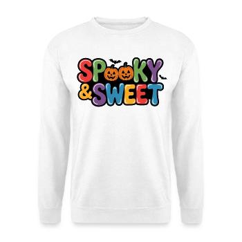 Halloween effrayant et doux - Sweat-shirt Unisexe - blanc - Devant