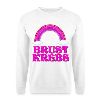 BRUSTKREBS REGENBOGEN - Unisex Pullover - Weiß - Vorne
