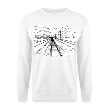 Railway Sketch - Unisex Sweatshirt - white - Front