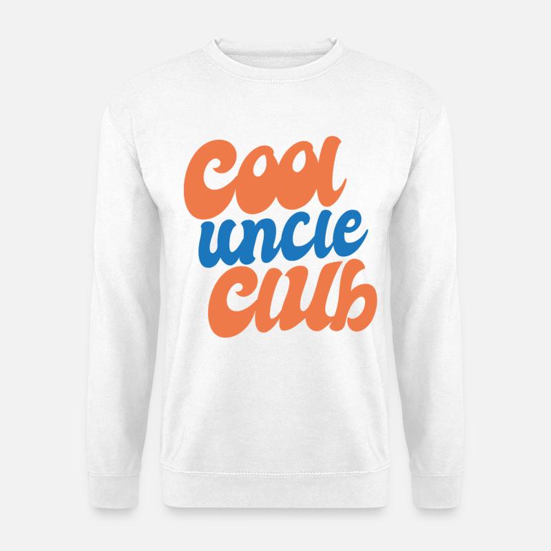 Cooler Onkel Club - Cool Uncle Club - Unisex Pullover - Weiß