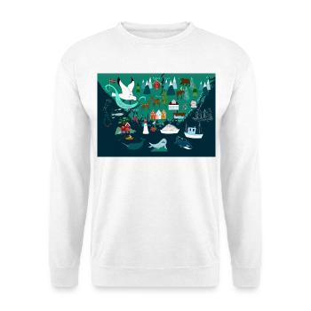 Southern Norway Souvenir - Unisex Sweatshirt - white - Front