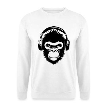 Street Monkey Head Dance Edition Shirt - Unisex Sweatshirt - white - Front
