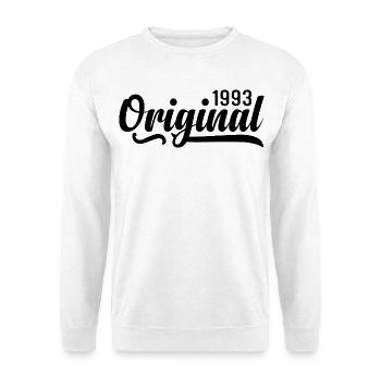 1993 Birthday 32 years old, retro 1993 - Unisex Sweatshirt - white - Front