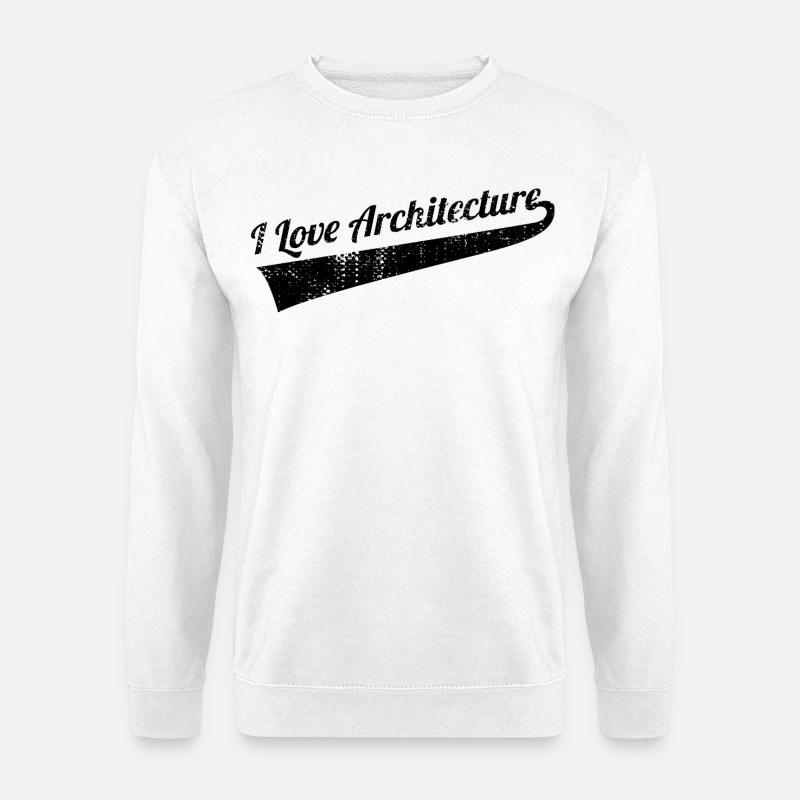 Ich liebe Architektur - Unisex Pullover - Weiß