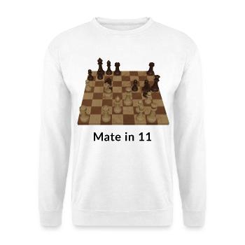 Mate in 11 moves - Unisex Sweatshirt - white - Front
