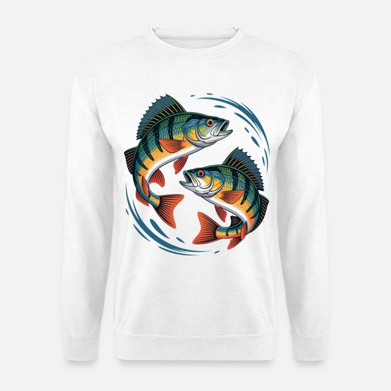 Two jumping perches - Unisex Sweatshirt - white