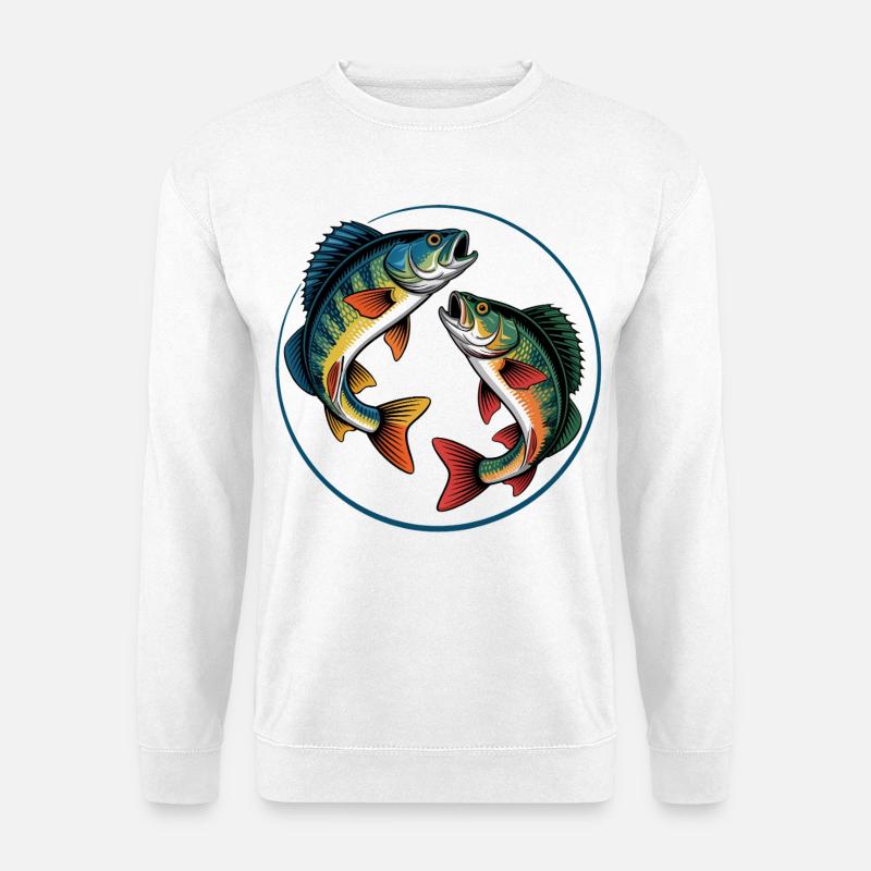 Two jumping perches - Unisex Sweatshirt - white