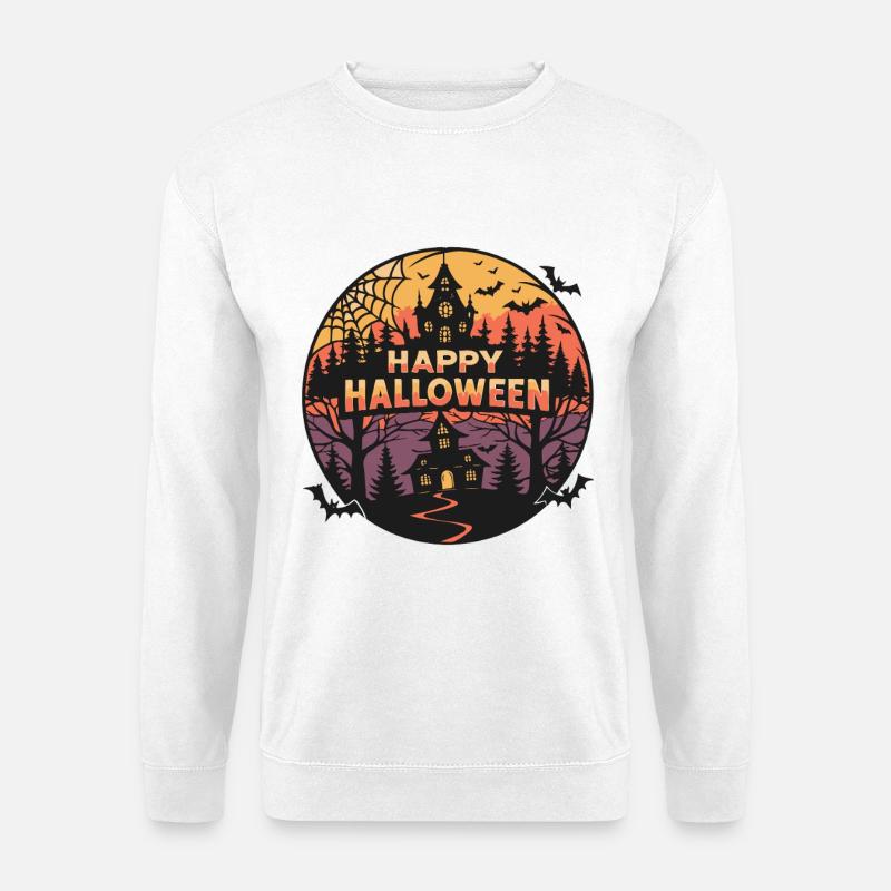Halloween Geisterschloss - Unisex Pullover - Weiß
