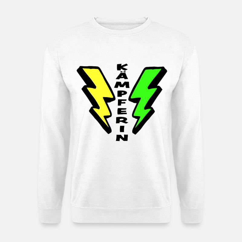 Glücksbringer: Kämpferin - Unisex Pullover - Weiß