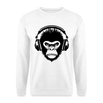 Rock Monkey Head Metal Groove Edition Shirt - Unisex Sweatshirt - white - Front